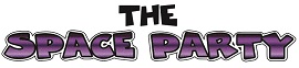 The space party logo